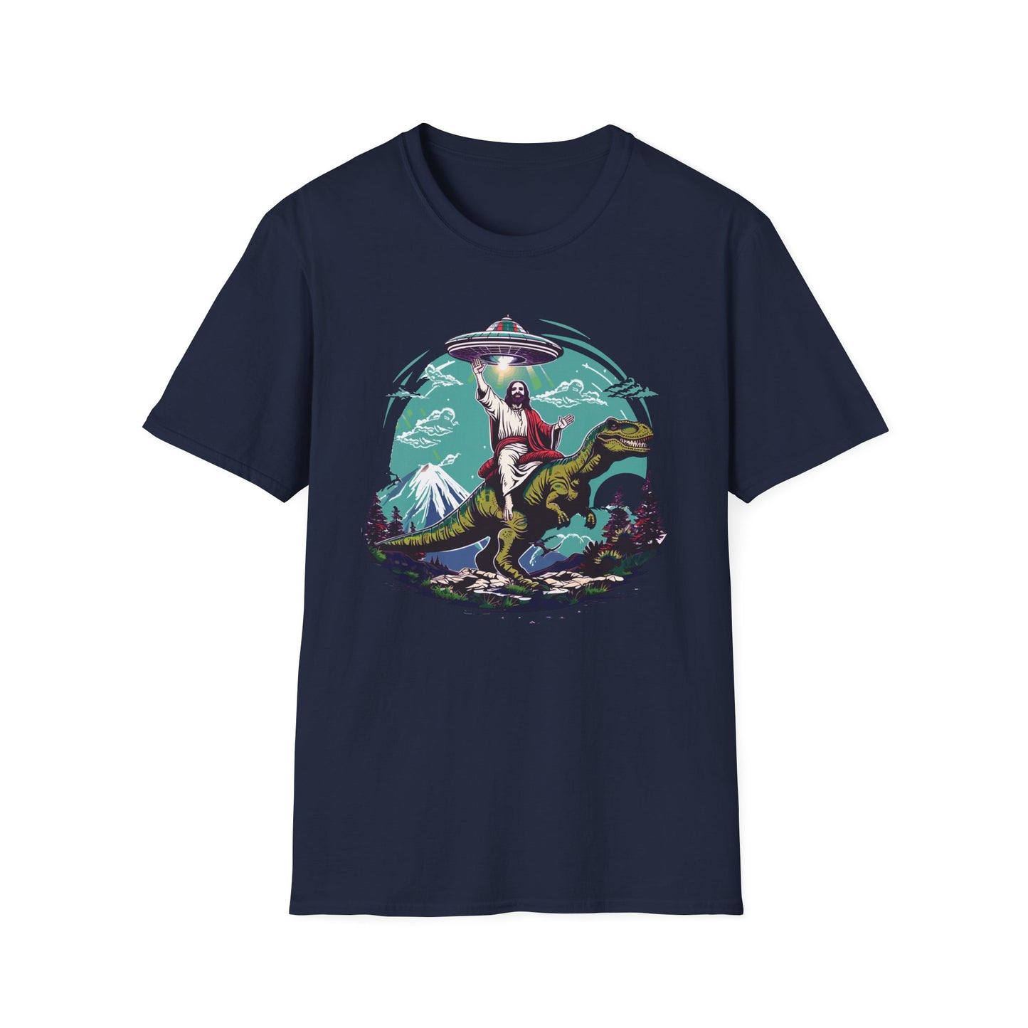 Jesus On A T-Rex T-Shirt