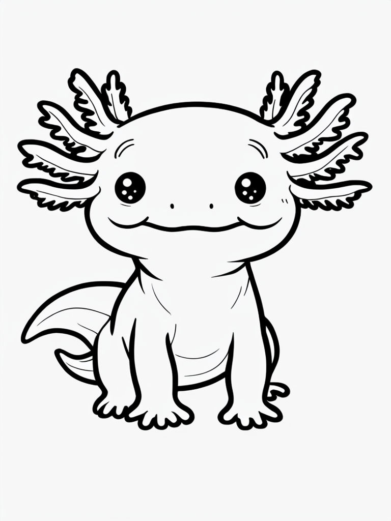 Axolotl Coloring Page