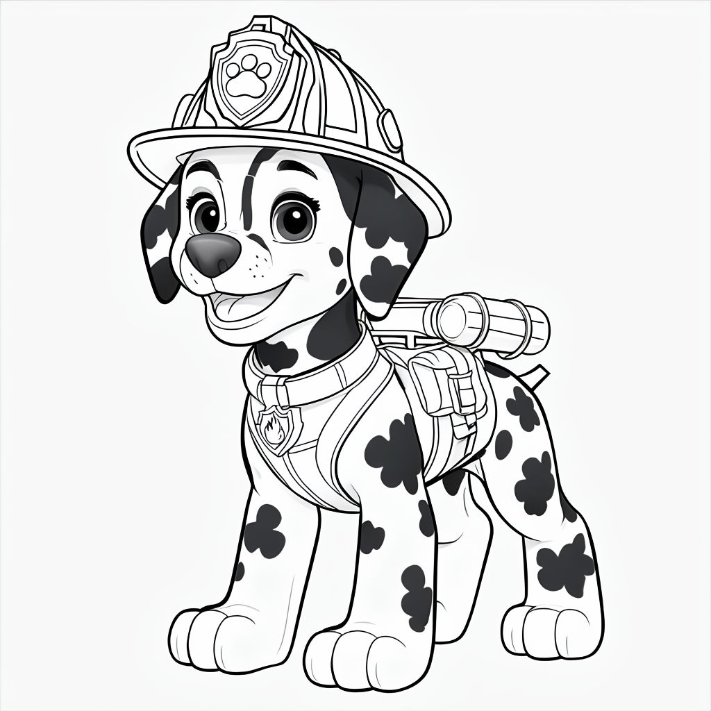 Dalmatian Coloring Page