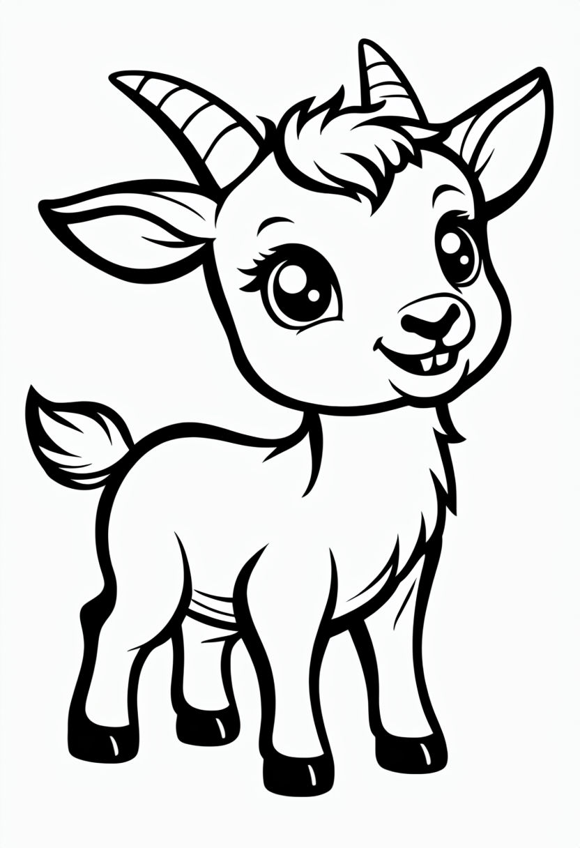 Goat Coloring Page