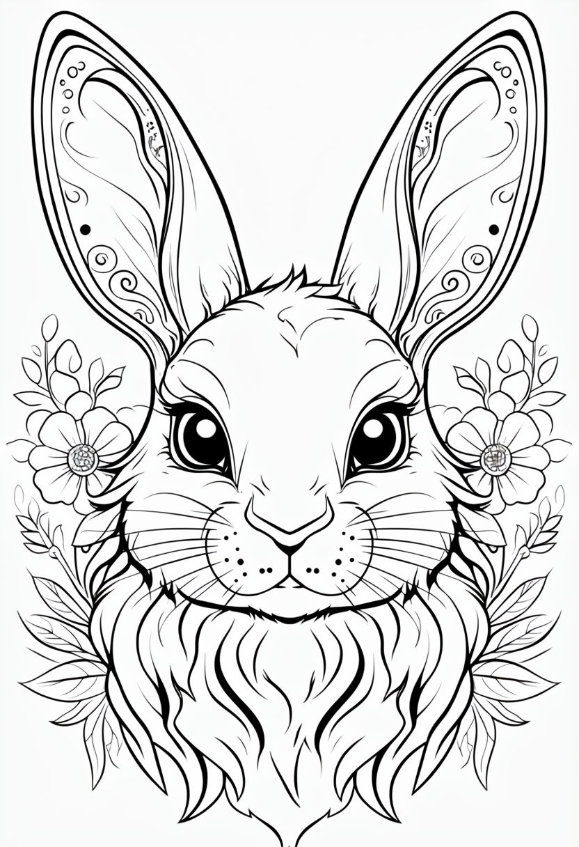 Rabbit Coloring Page