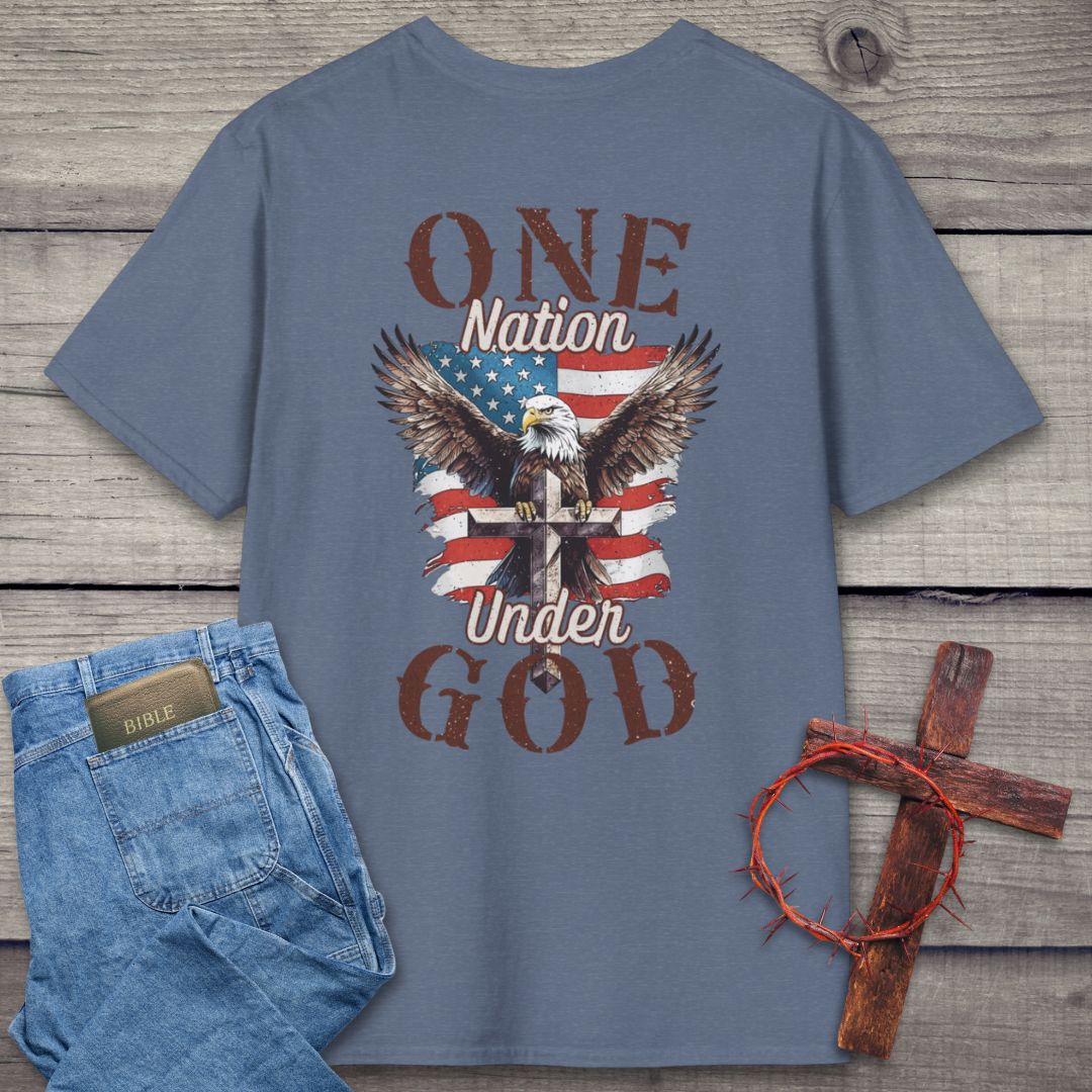 One Nation Under God Back Graphic T-Shirt