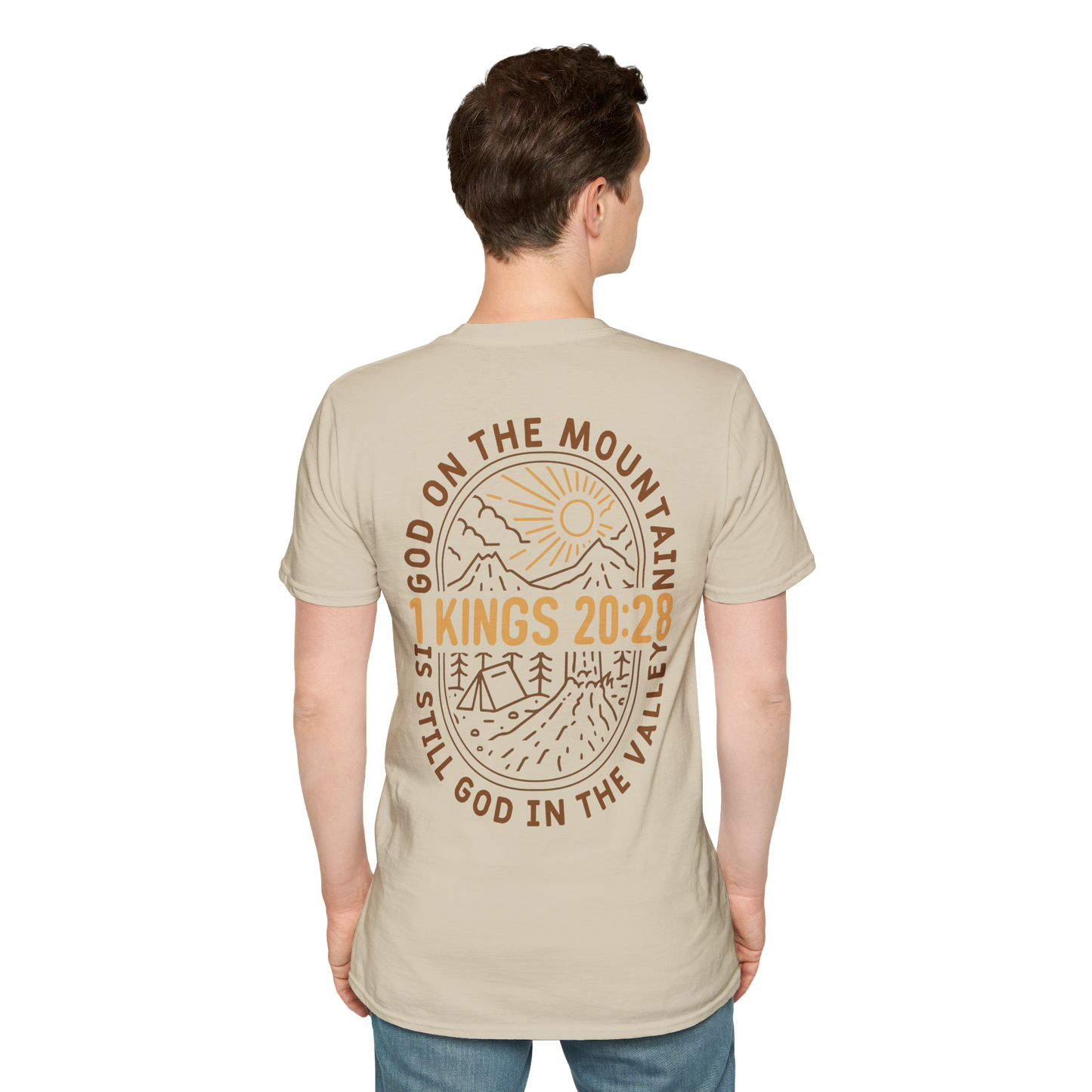 God On The Mountain Back Graphic T-Shirt