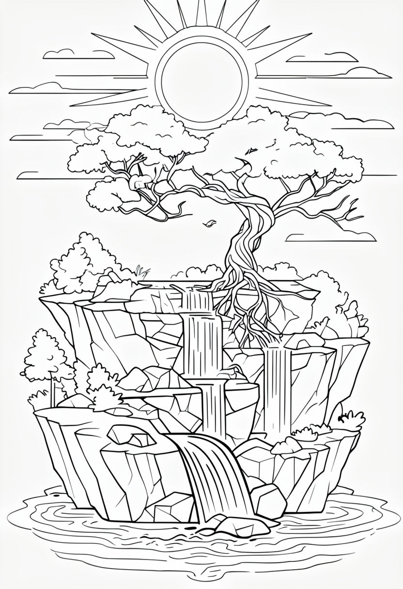 Peaceful Coloring Page