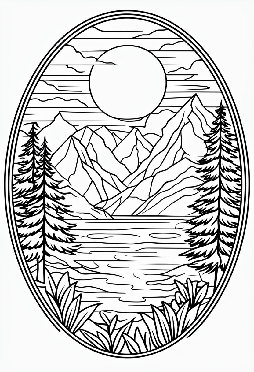 Nature Coloring Page