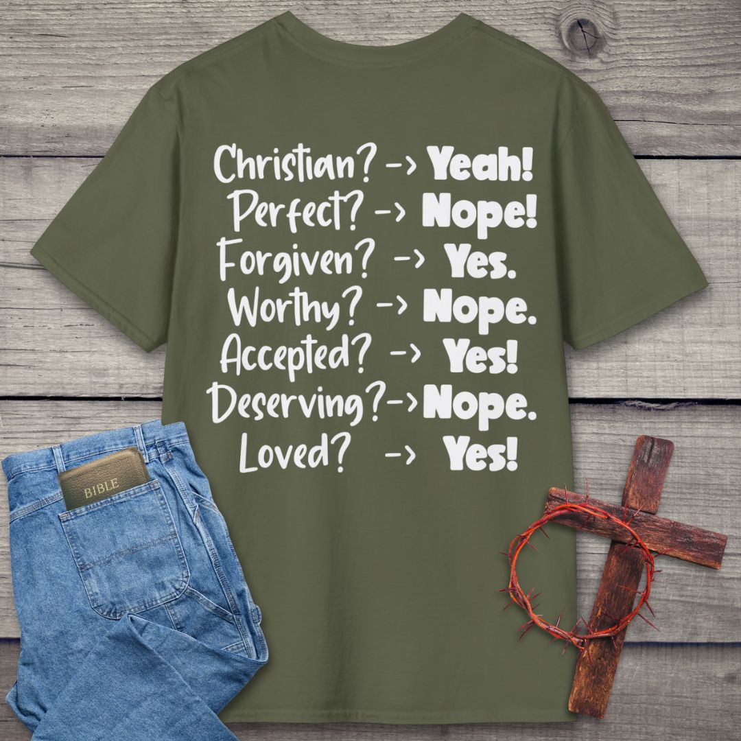 Christian? Yeah! Back Graphic T-Shirt