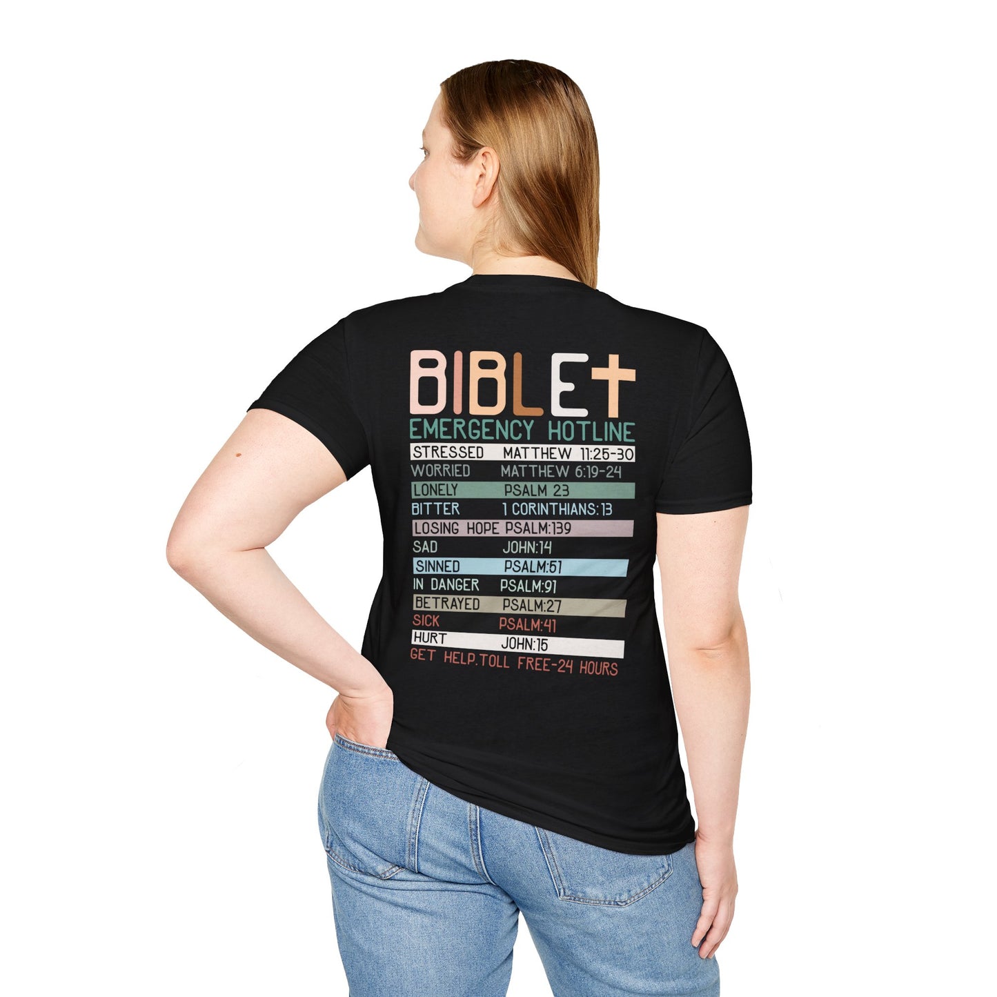 Bible Hotline Back Graphic T-Shirt