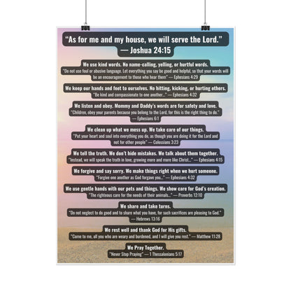 Christian House Rules Poster