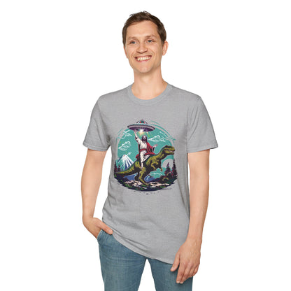 Jesus On A T-Rex T-Shirt