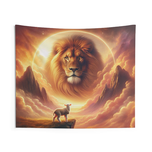 Lion and Lamb Wall Tapestry