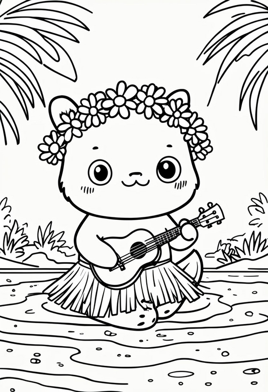 Kawaii Coloring Page
