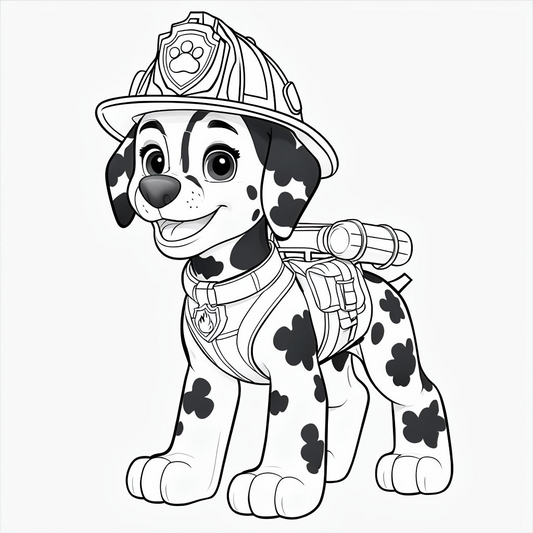 Dalmatian Coloring Page