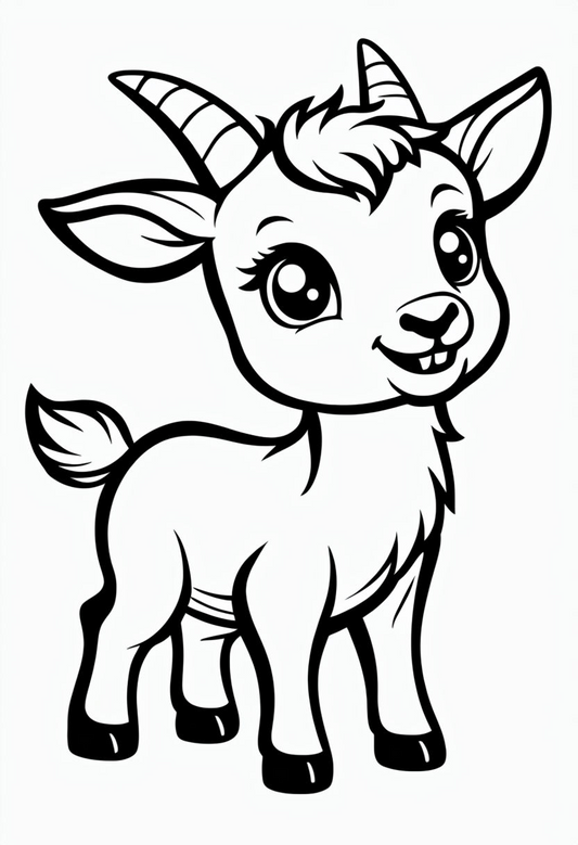 Goat Coloring Page