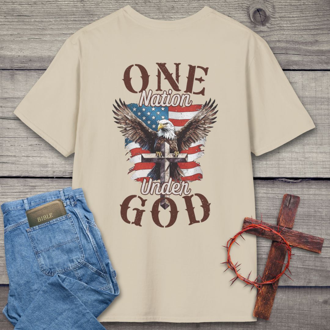 One Nation Under God Back Graphic T-Shirt