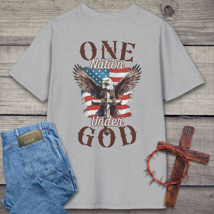 One Nation Under God Back Graphic T-Shirt