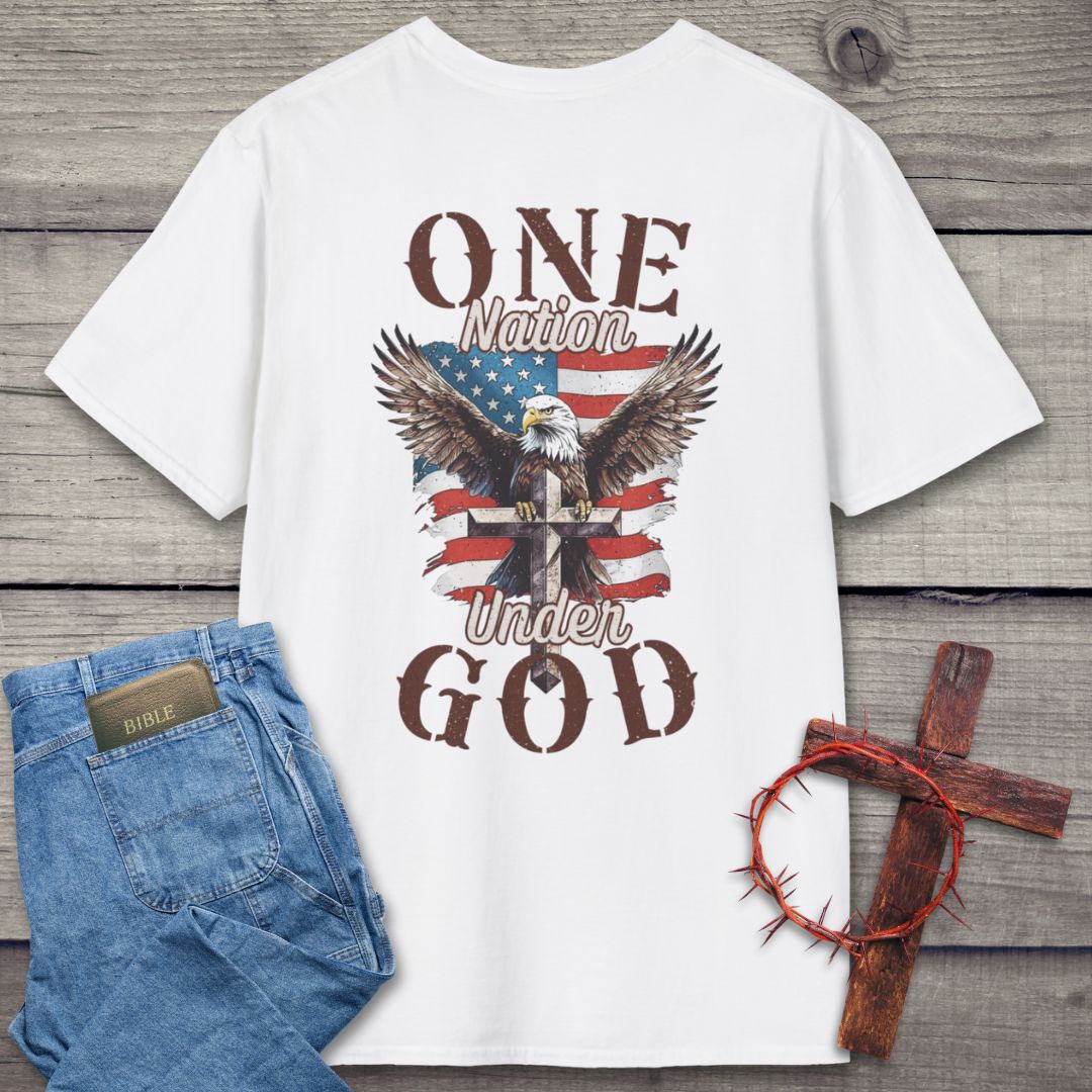 One Nation Under God Back Graphic T-Shirt