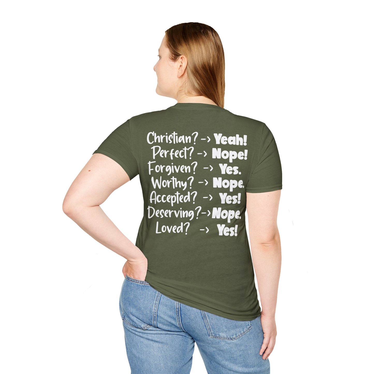 Christian? Yeah! Back Graphic T-Shirt