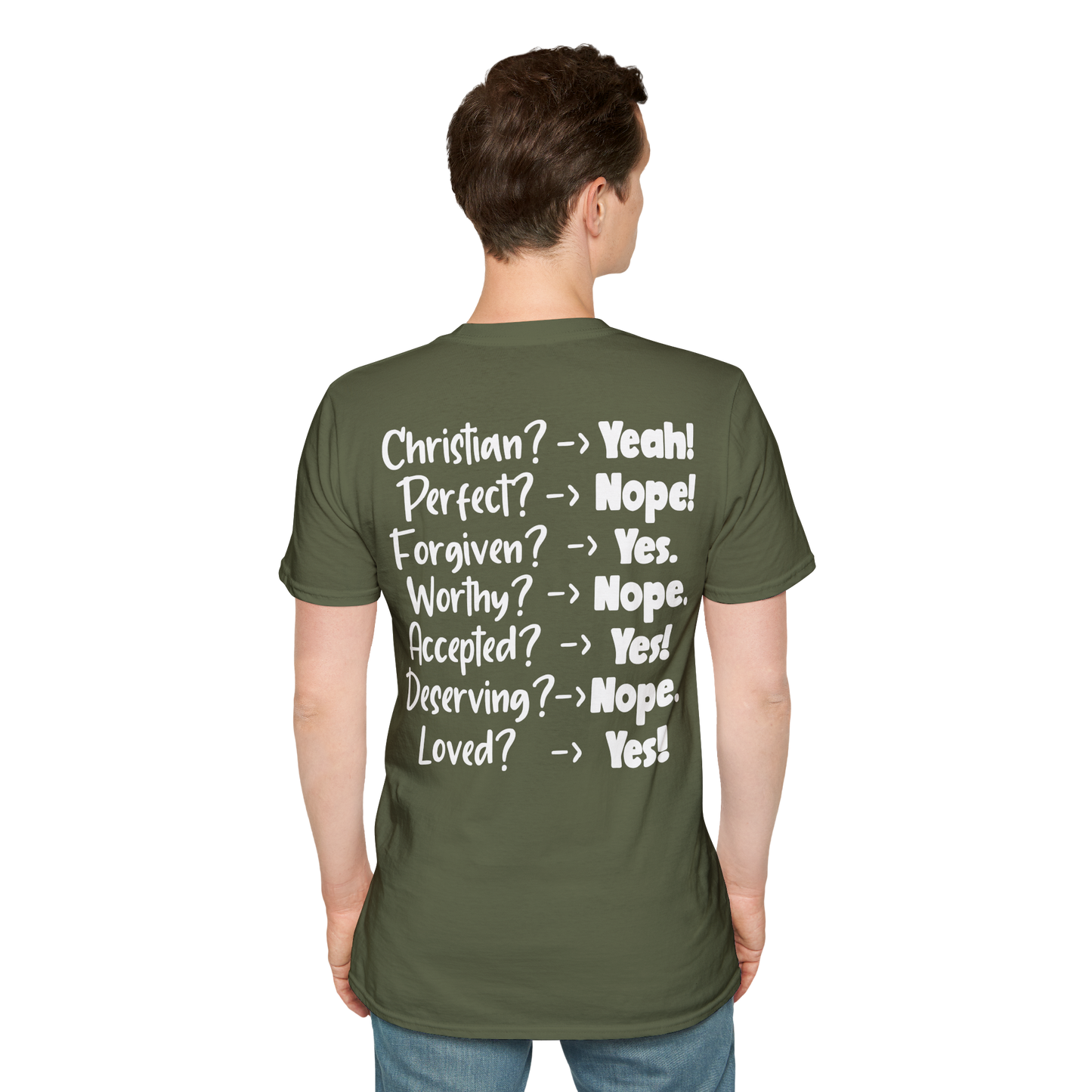 Christian? Yeah! Back Graphic T-Shirt