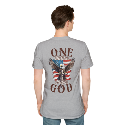 One Nation Under God Back Graphic T-Shirt
