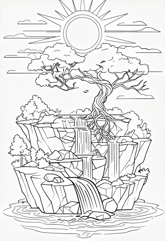 Peaceful Coloring Page