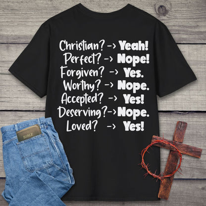 Christian? Yeah! Back Graphic T-Shirt