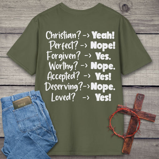 Christian? Yeah! Back Graphic T-Shirt